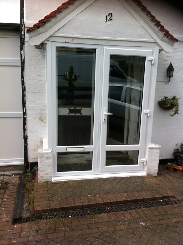 uPVC French doors fitted as front entrance in Twickenham