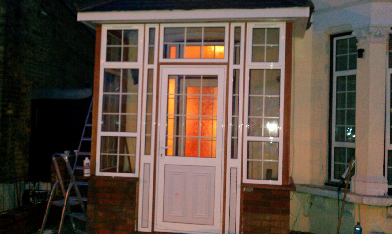 uPVC porch with Georgian bar glazing installed in Twickenham